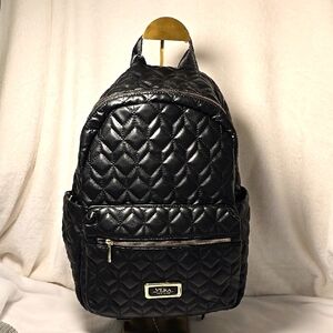 Vera New York Black Simone Quilted Dome Backpack NWT